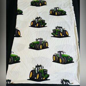 John Deere Fully Licensed Twin Flatbed Bed Sheet - EUC